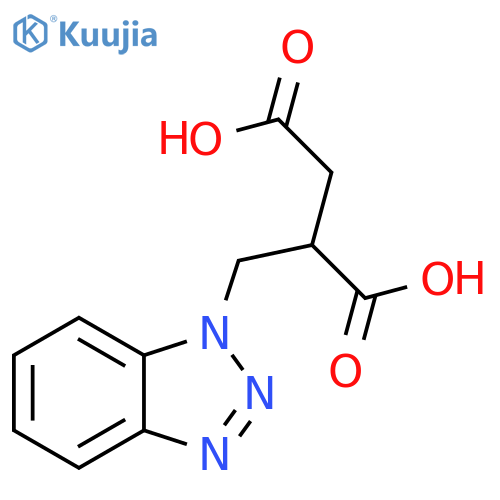 Butanedioic acid,2-(1H-benzotriazol-1-ylmethyl)- structure