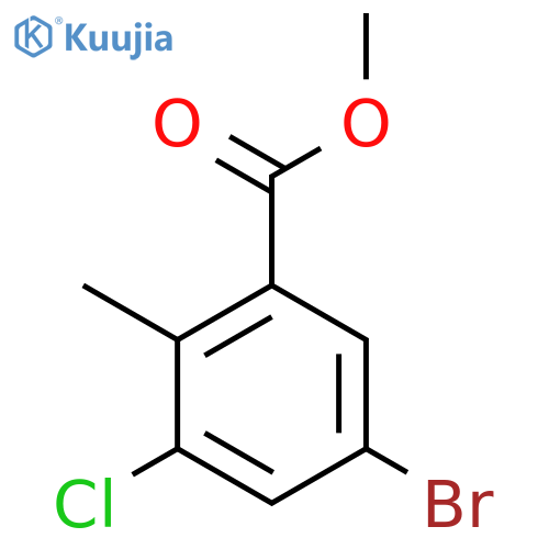 Methyl 5-bromo-3-chloro-2-methylbenzoate structure