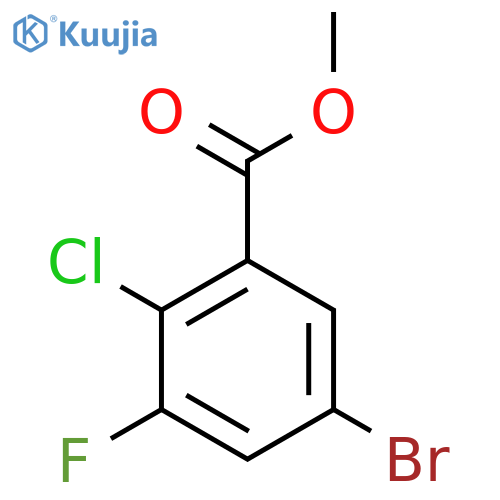 Methyl 5-bromo-2-chloro-3-fluorobenzoate structure