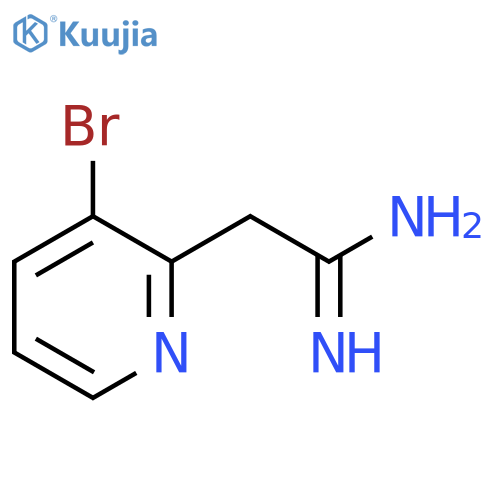 2-(3-Bromopyridin-2-yl)ethanimidamide structure