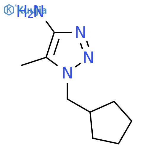 1-(Cyclopentylmethyl)-5-methyl-1H-1,2,3-triazol-4-amine structure