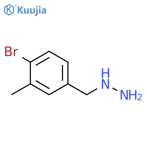 (4-bromo-3-methylphenyl)methylhydrazine structure