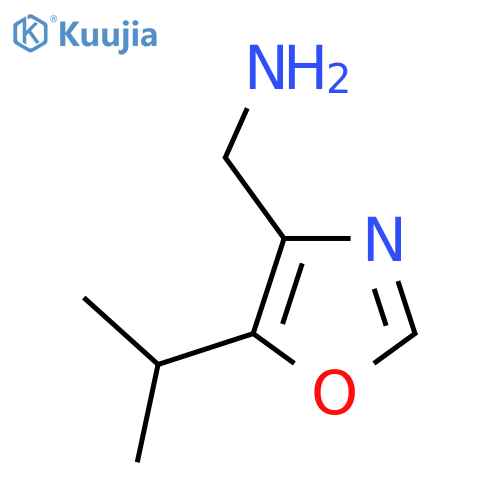 5-(propan-2-yl)-1,3-oxazol-4-ylmethanamine structure
