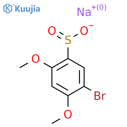 Sodium 5-bromo-2,4-dimethoxybenzene-1-sulfinate structure