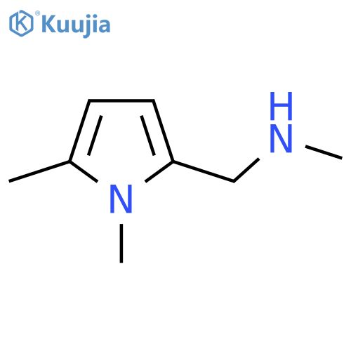 (1,5-dimethyl-1H-pyrrol-2-yl)methyl(methyl)amine structure