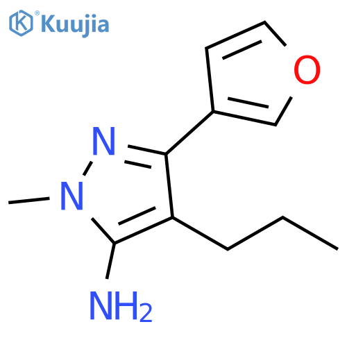3-(furan-3-yl)-1-methyl-4-propyl-1H-pyrazol-5-amine structure