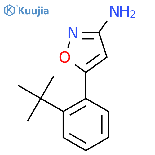 5-(2-tert-butylphenyl)-1,2-oxazol-3-amine structure