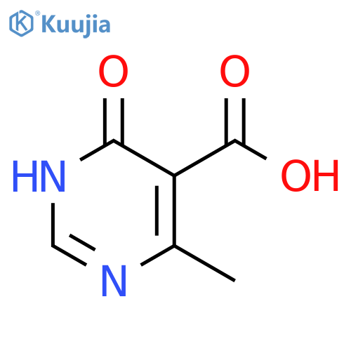 4-methyl-6-oxo-1,6-dihydropyrimidine-5-carboxylic acid structure