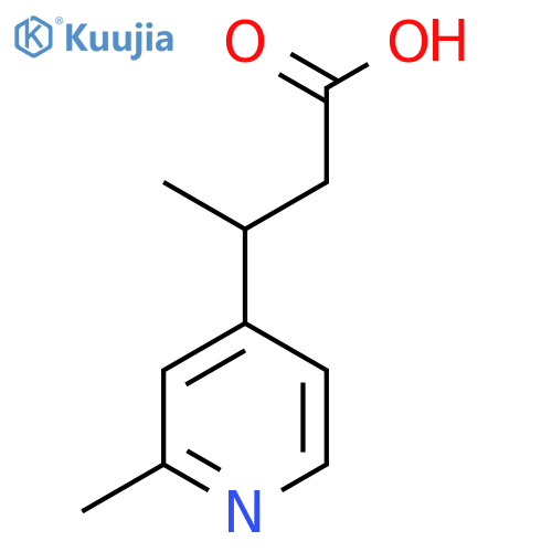 3-(2-methylpyridin-4-yl)butanoic acid structure
