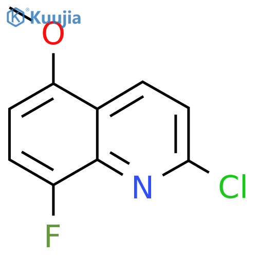 2-Chloro-8-fluoro-5-methoxyquinoline structure