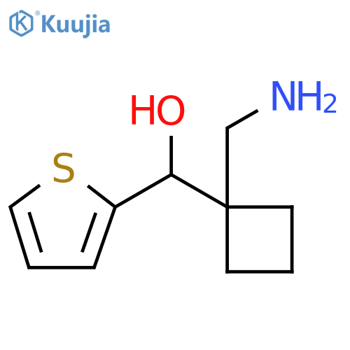2-Thiophenemethanol, α-[1-(aminomethyl)cyclobutyl]- structure