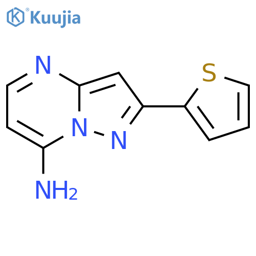 2-(thiophen-2-yl)pyrazolo1,5-apyrimidin-7-amine structure