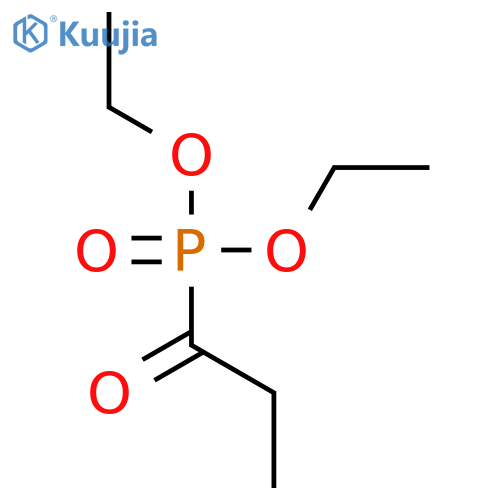 Phosphonic acid, (1-oxopropyl)-, diethyl ester structure