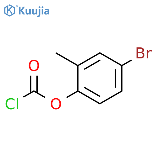 4-bromo-2-methylphenyl chloroformate structure