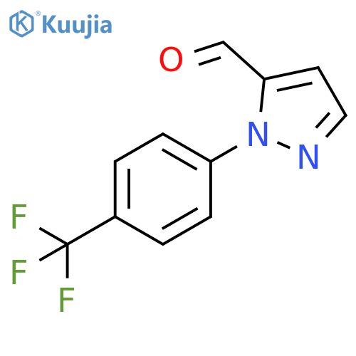 1-4-(trifluoromethyl)phenyl-1H-pyrazole-5-carbaldehyde structure