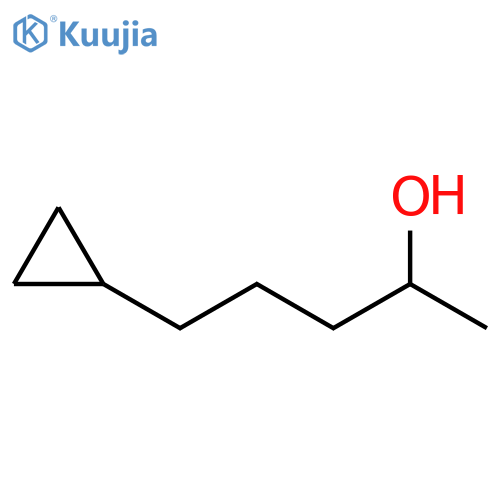 Cyclopropanebutanol, α-methyl- structure
