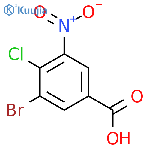 3-Bromo-4-chloro-5-nitrobenzoic acid structure