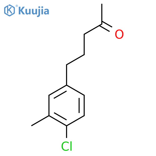 5-(4-chloro-3-methylphenyl)pentan-2-one structure