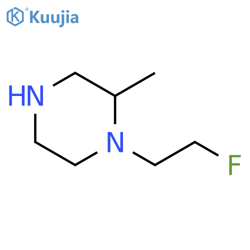 1-(2-fluoroethyl)-2-methylpiperazine structure