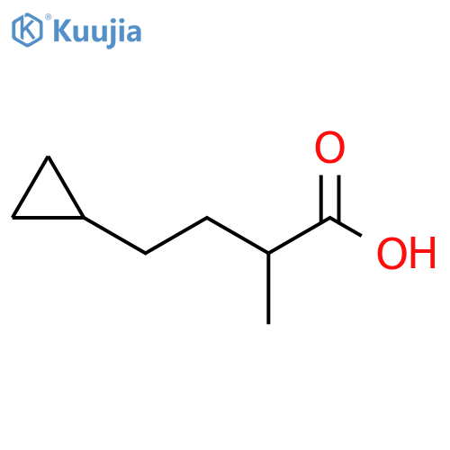 Cyclopropanebutanoic acid, α-methyl- structure