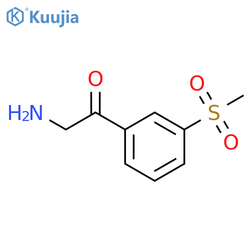 2-amino-1-(3-methanesulfonylphenyl)ethan-1-one structure