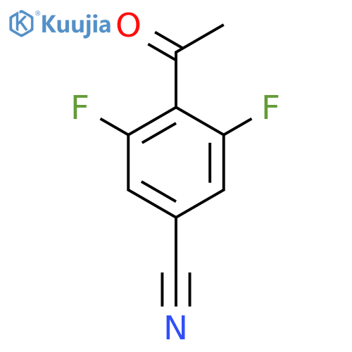 4-Acetyl-3,5-difluorobenzonitrile structure