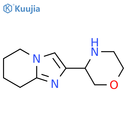 3-{5H,6H,7H,8H-imidazo1,2-apyridin-2-yl}morpholine structure