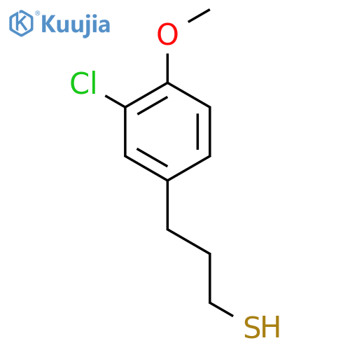 3-(3-chloro-4-methoxyphenyl)propane-1-thiol structure