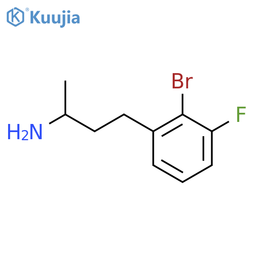 4-(2-bromo-3-fluorophenyl)butan-2-amine structure