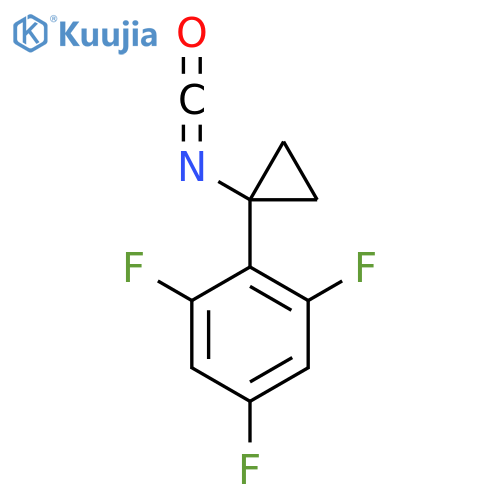 1,3,5-trifluoro-2-(1-isocyanatocyclopropyl)benzene structure