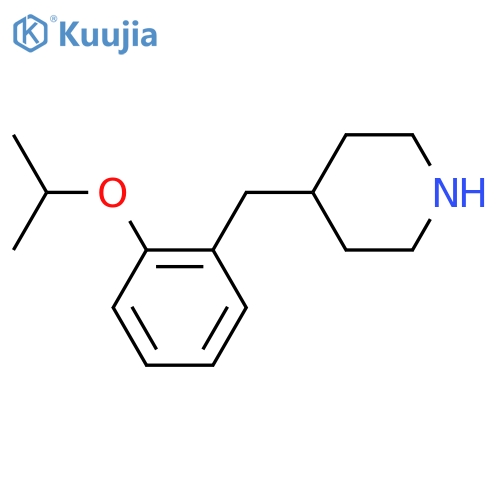 4-{2-(propan-2-yloxy)phenylmethyl}piperidine structure