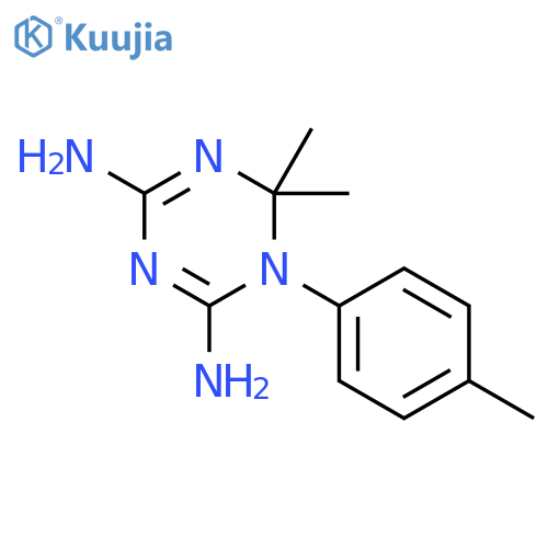 1,3,5-Triazine-2,4-diamine, 1,6-dihydro-6,6-dimethyl-1-(4-methylphenyl)- structure