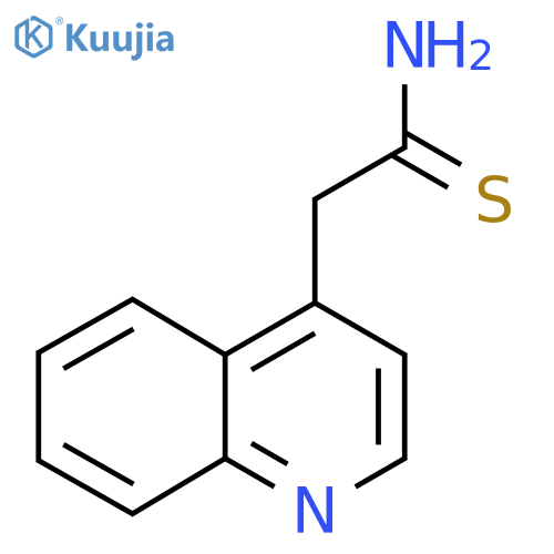 2-(quinolin-4-yl)ethanethioamide structure