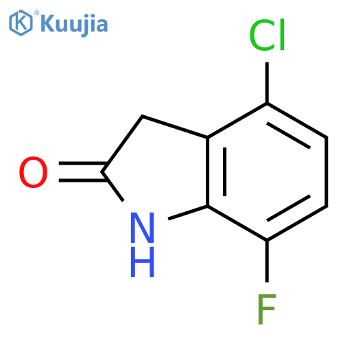 4-chloro-7-fluoroindolin-2-one structure
