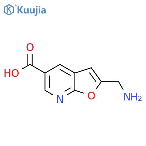 2-(aminomethyl)furo2,3-bpyridine-5-carboxylic acid structure