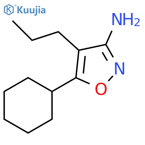 5-cyclohexyl-4-propyl-1,2-oxazol-3-amine structure