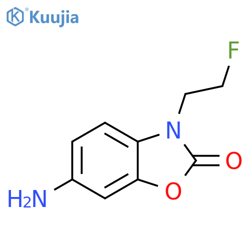2(3H)-Benzoxazolone, 6-amino-3-(2-fluoroethyl)- structure