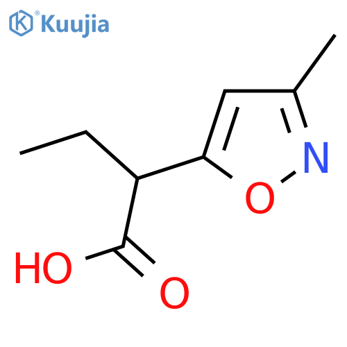 2-(3-methyl-1,2-oxazol-5-yl)butanoic acid structure