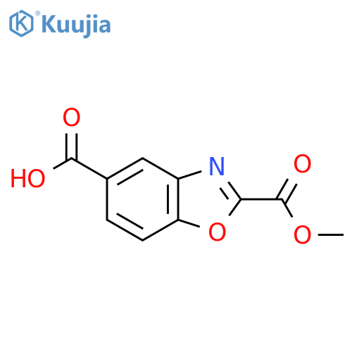 Methyl 5-carboxybenzo[d]oxazole-2-carboxylate structure