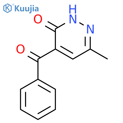 3(2H)-Pyridazinone, 4-benzoyl-6-methyl- structure