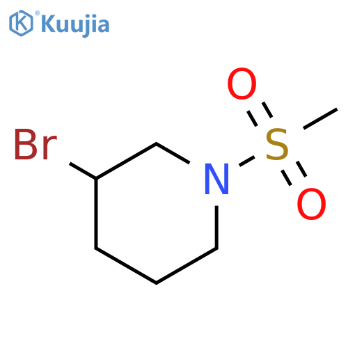 3-bromo-1-methanesulfonylpiperidine structure