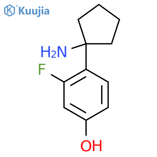 4-(1-aminocyclopentyl)-3-fluorophenol structure
