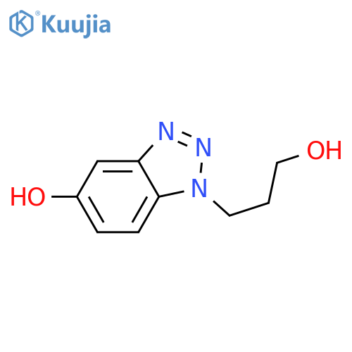 1-(3-hydroxypropyl)-1H-1,2,3-benzotriazol-5-ol structure