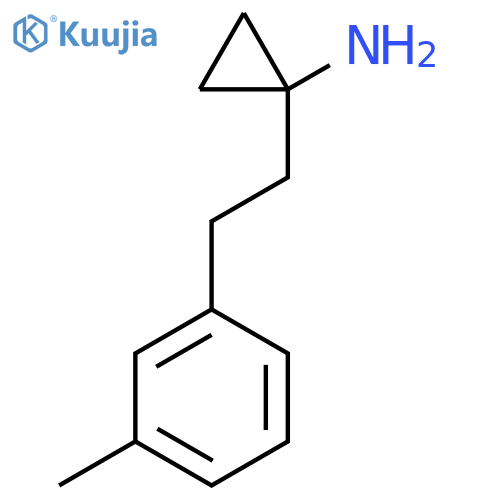 1-2-(3-methylphenyl)ethylcyclopropan-1-amine structure
