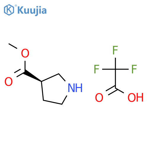 methyl (3R)-pyrrolidine-3-carboxylate trifluoroacetate structure