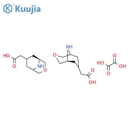 exo-3-Oxa-9-aza-bicyclo[3.3.1]nonane-7-acetic acid hemioxalate structure