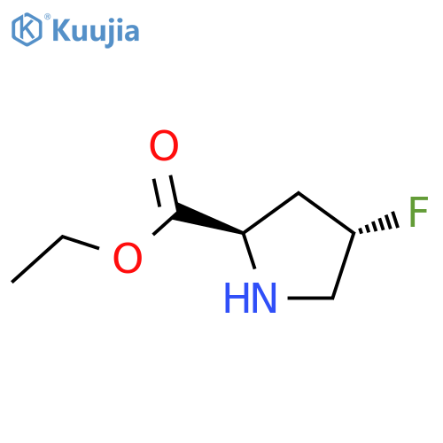 ethyl (2R,4S)-4-fluoropyrrolidine-2-carboxylate structure