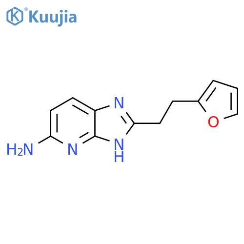 3H-Imidazo[4,5-b]pyridin-5-amine, 2-[2-(2-furanyl)ethyl]- structure
