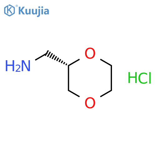 (2S)-1,4-dioxan-2-ylmethanamine hydrochloride structure