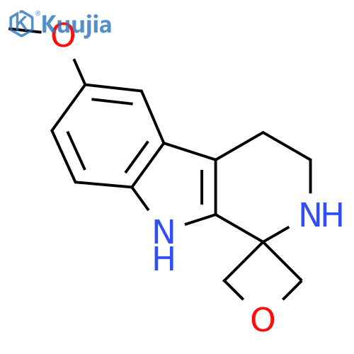 6'-Methoxy-2',3',4',9'-tetrahydrospiro[oxetane-3,1'-pyrido[3,4-B]indole] structure
